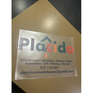 AUTOCOLANTE S/FUNDO PARA CARRO/CARRINHA C/MEDIDAS 40CM X 26CM