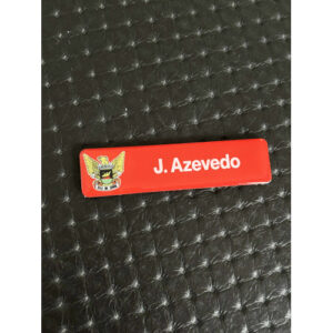 PLACA VITRIFICADA C/NOME E ÁGUIA DA CORPORAÇÃO PERSONALIZADA