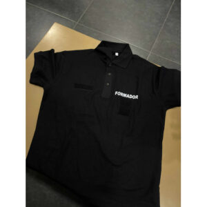 POLO DE MANGA CURTA ESTAMPADO COM FORMADOR E VELCROS