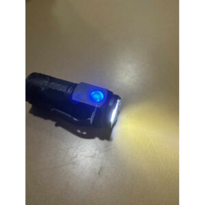 MINI LANTERNA LED RECARREGÁVEL USB COM CLIPE PARA BOLSO