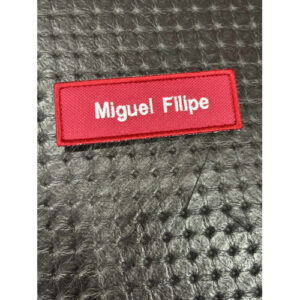 NOME BORDADO DE VELCRO - LETRA MAIÚSCULA E MINÚSCULA