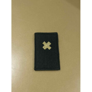 DIVISA VELCRO BORDADA COM UMA CRUZ DOURADA