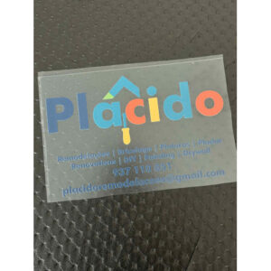 AUTOCOLANTE S/FUNDO C/MEDIDAS 16CM X 10CM