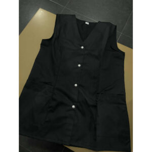 TÚNICA PRETA COM BOTÕES