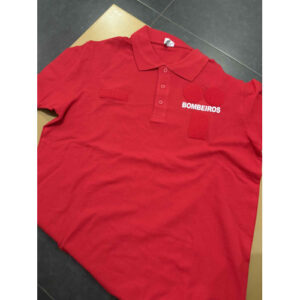 POLO DE MANGA CURTA DOS BOMBEIROS ESTAMPADO C/OS 4 VELCROS