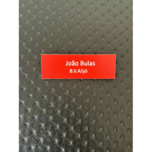 NOME DE PVC (PLÁSTICO) COM CORPORAÇÃO - ALFINETE