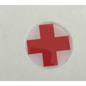 AUTOCOLANTE DA CRUZ VERMELHA - EM FORMA DE PIN