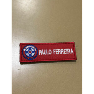 NOME BORDADO DE VELCRO COM EMBLEMA DA TAT