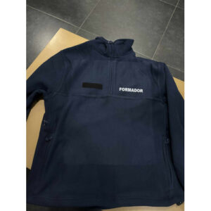 CAMISOLA POLAR ESTAMPADA COM FORMADOR E VELCRO