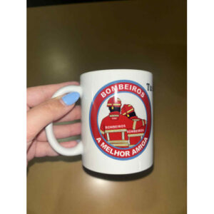 CANECA BOMBEIROS A MELHOR AMIGA COM FRASE E NOME
