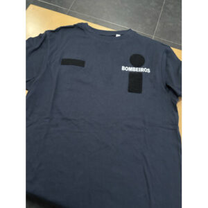 T-SHIRT DOS BOMBEIROS ESTAMPADA C/ OS 3 VELCROS