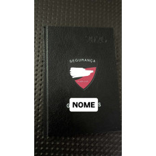 AGENDA PRETA 2026 TAMANHO A5 C/ EMBLEMA PERSONALIZADO DA TUA EMPRESA DE SEGURANÇA E NOME