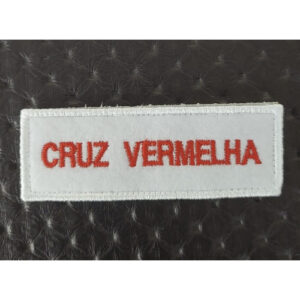 NOME BORDADO DE VELCRO - CRUZ VERMELHA