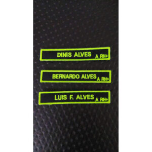 NOME BORDADO DE VELCRO C/MEDIDAS 12