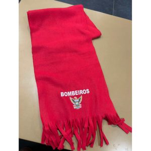 CACHECOL POLAR COM BOMBEIROS E EMBLEMA DA CORPORAÇÃO