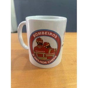 CANECA BOMBEIROS O MELHOR CHEFE COM FRASE