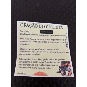 AUTOCOLANTE ORAÇÃO DO CICLISTA