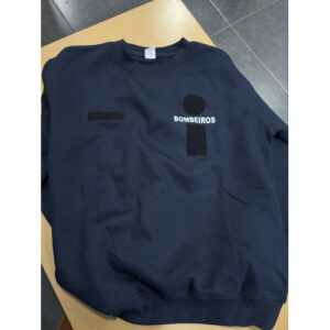 SWEAT DOS BOMBEIROS ESTAMPADA COM EIP - EMBLEMA A BRANCO C/ OS 3 VELCROS