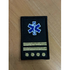 DIVISA VELCRO BORDADA COM EMBLEMA DA INEM E TURBINA