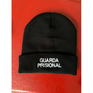 GORRO BORDADO COM GUARDA PRISIONAL E NOME DE LADO