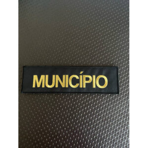 NOME BORDADO DE VELCRO C/MEDIDAS 28CM X 8CM