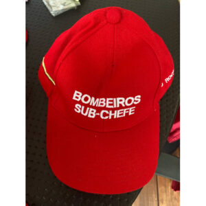 BONÉ BOMBEIROS SUB-CHEFE COM NOME E DIVISA