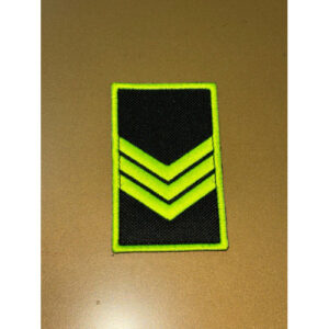 DIVISA VELCRO COM REBORDO VERDE FLORESCENTE