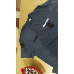 T-SHIRT DOS BOMBEIROS ESTAMPADA COM CORPORAÇÃO NAS COSTAS C/VELCROS