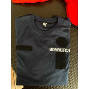 T-SHIRT BORDADA DOS BOMBEIROS DE DECIR 2024 C/ OS 3 VELCROS