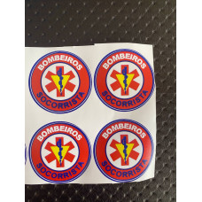 AUTOCOLANTE BOMBEIROS SOCORRISTA