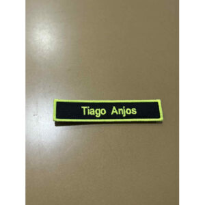 NOME BORDADO DE VELCRO C/MEDIDAS 12CM X 2CM - EPI C/REBORDO -LETRA MAIÚSCULA E MINÚSCULA