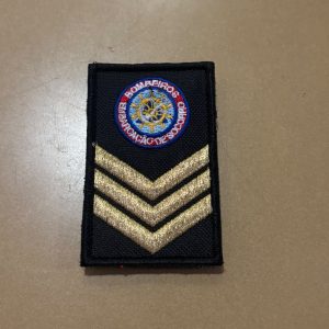 DIVISA VELCRO BORDADA COM BOLACHA DE EMBARCAÇÃO DE SOCORRO