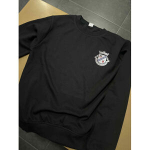 SWEAT ESTAMPADA COM LOGÓTIPO/ TEXTO FRENTE E COSTAS