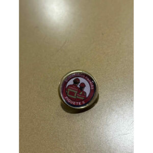 PIN REDONDO COM CORPORAÇÃO E PIQUETE COM NÚMERO