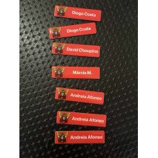 PLACA VITRIFICADA C/NOME E ÁGUIA DOS BOMBEIROS