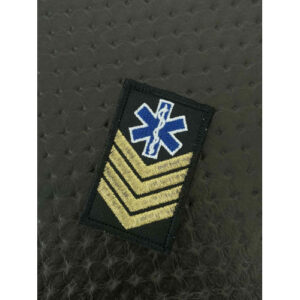 DIVISA VELCRO BORDADA C/MEDIDAS 4CM X 6