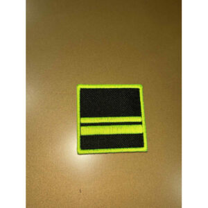 DIVISA VELCRO C/MEDIDAS 5CM X 5CM NA COR VERDE FLORESCENTE