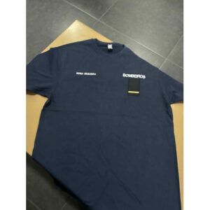 T-SHIRT BORDADA DOS BOMBEIROS COM NOME E CLASSE DA DIVISA À FRENTE