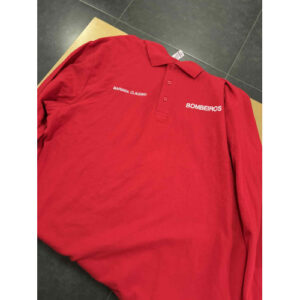 POLO DE MANGA CUMPRIDA DOS BOMBEIROS BORDADO COM NOME S/VELCRO