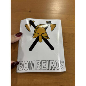 AUTOCOLANTE DOS BOMBEIROS - COLAR POR DENTRO