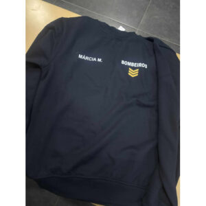 SWEAT DOS BOMBEIROS ESTAMPADA COM NOME E DIVISA