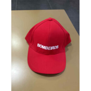 BONÉ BOMBEIROS COM INICIAIS ATRÁS DO BONÉ A VERMELHO