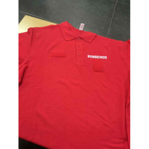 POLO DE MANGA CURTA DOS BOMBEIROS ESTAMPADO COM VELCROS