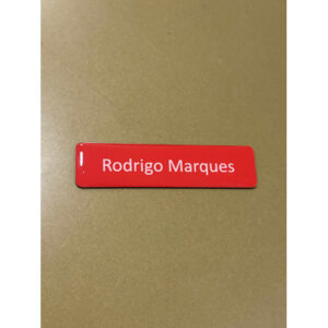 PLACA VITRIFICADA COM NOME