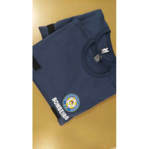 T-SHIRT DOS BOMBEIROS ESTAMPADA COM BOLACHA DA EIP FRENTE E COSTAS