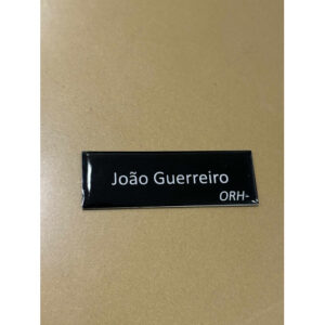 PLACA VITRIFICADA C/NOME E GRUPO SANGUÍNEO