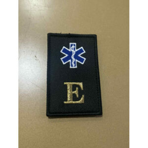 DIVISA VELCRO BORDADA ESPECIALISTA SÓ COM O "E" COM EMBLEMA DA INEM