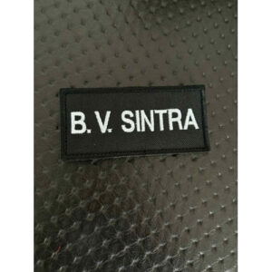 NOME BORDADO DE VELCRO C/ MEDIDAS 9.5CM X 4.5CM