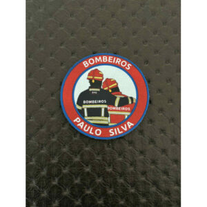 BOLACHA BOMBEIROS COM NOME E 1 ELEMENTO EM FARDA AZUL