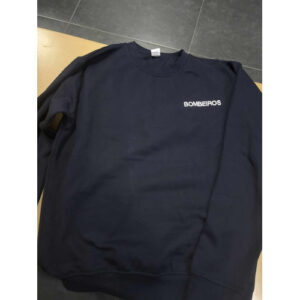 SWEAT DOS BOMBEIROS BORDADA COM CORPORAÇÃO NAS COSTAS - LETRAS SEM REBORDO BRANCO E VELCROS